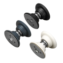 Magnetic Silicone Door Stop 53 x 46 mm Stainless Steel Shock Absorber Self-Adhesive or Screw Mount Spring Stop Door Block 8