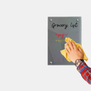 Magnetic Transparent Notice Board 20 x 30 cm Erasable Plastic Drawing and Writing Board Attached with 4 Magnets Reusable 2