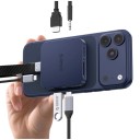 Magnetic USB-C Docking Station 6.4 x 6.4 x 1.2 cm with 7 Ports HDMI 4K 60 Hz PD 100 W RJ45 SD Card Reader and M.2 SSD Support for MagSafe 4