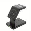 Magnetic Wireless Charging Station 3 in 1 15 W Desktop Dock for Phone, Watch and Headphones Compact Design 5