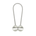 Magnetická spona na záclony s kovovým lankem 49 cm chrom a magnet dekorativní úchyt pro sepnutí závěsů a záclon 2