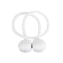 Magnetická spona na záclony s opleteným lankem 49 cm polyester a magnet dekorativní úchyt pro závěsy a záclony 13