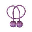 Magnetická spona na záclony s opleteným lankem 49 cm polyester a magnet dekorativní úchyt pro závěsy a záclony 4