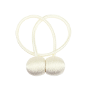 Magnetická spona na záclony s opleteným lankem 49 cm polyester a magnet dekorativní úchyt pro závěsy a záclony 10