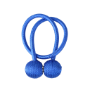 Magnetická spona na záclony s opleteným lankem 49 cm polyester a magnet dekorativní úchyt pro závěsy a záclony 11