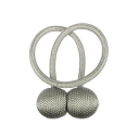 Magnetická spona na záclony s opleteným lankem 49 cm polyester a magnet dekorativní úchyt pro závěsy a záclony 2