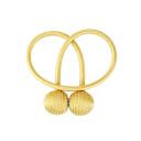 Magnetická spona na záclony s opleteným lankem 49 cm polyester a magnet dekorativní úchyt pro závěsy a záclony 15