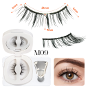 Magnetické umelé riasy 21 mm dĺžka 6–9 mm 1 pár Sada s aplikátorom Opakovane použiteľné nalepovacie riasy Jednoduchá rýchla aplikácia 1