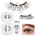 Magnetické umelé riasy sada M02 9–13 mm 1 pár Opakovane použiteľné magnetické riasy s aplikátorom Prirodzený efekt jednoduchá aplikácia 1