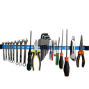 Magnetický držák na nářadí 20.3 cm Nástěnný úložný organizér na nástroje Silný magnetický lištový držák 4