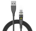 Magnetický kabel USB s rotačním konektorem 3