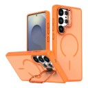 Magnetický kryt na Samsung Galaxy A06 Odolný Výklopný stojánek z rámečku fotoaparátu Podpora bezdrôtového nabíjania Obal na mobil 9