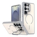 Magnetický kryt na Samsung Galaxy A17 5G Odolný Výklopný stojánek z rámečku fotoaparátu Podpora bezdrôtového nabíjania Obal na mobil 11