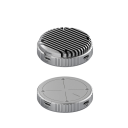 Magnetický kryt odvodu tepla na SSD disk Hagibis chladič 5 x 5 x 1 cm hliníková slitina stříbrný na chlazení M.2 SSD disku 2