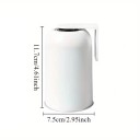 Magnetický nástěnný držák a kelímek z nerezové oceli 304 na zubní kartáček, objem 350 ml, rozměr 11,5 x 7 cm, lepicí montáž, bílý 2
