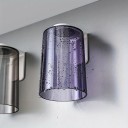 Magnetický nástěnný držák a průhledný plastový kelímek na zubní kartáček, lepicí montáž bez vrtání, zavěšení dnem vzhůru, bez elektřiny 4