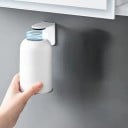 Magnetický nástenný držiak a kelímok z nerezovej ocele 304 na zubný kartáčik, objem 350 ml, rozmer 11,5 x 7 cm, lepiaca montáž, biely 4