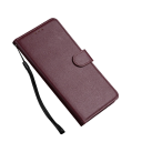 Magnetische flip leren hoes voor iPhone 17 PU leer met kaarthouder, standaard en polsband 7