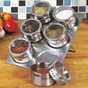 Magnetische kruidenpotjes met etiketten 6 stuks 6