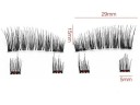 Magnetische künstliche Wimpern 15 x 29 mm Luxuriöses Set 3D natürlicher Look Wiederverwendbare magnetische Wimpern für einfache Anwendung 2