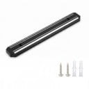 Magnetische Messerleiste 33 x 4,8 cm Wandhalterung für Messer und Werkzeuge Kunststoff mit Magnetbändern Schwarz Für die Küche, Werkstatt und Garage 1