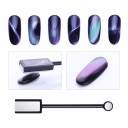 Magnetische nagelbeugel met kattenoogeffect en magneet voor gellak. Professionele nagelkunsttool voor het eenvoudig creëren van magnetische patronen. 2