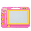 Magnetische Zeichentafel für Kinder 27 x 20 cm mit Bleistift und 3 Magneten Herz Kreis Dreieck Kreativspielzeug Zeichnen 6
