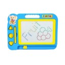 Magnetische Zeichentafel für Kinder 27 x 20 cm mit Bleistift und 3 Magneten Herz Kreis Dreieck Kreativspielzeug Zeichnen 3