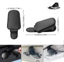 Magnetischer Brillenhalter fürs Auto 10 x 4,5 cm mit Clip für die Sonnenblende Schutz gegen Kratzer universelle Montage 2