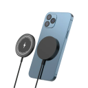 Magnetischer kabelloser Ladeständer, 30 W, Schnellladegerät, USB C PD-Eingang mit Kabel, kompatibel mit QC 3.0, kabelloses Pad für Mobiltelefone 2