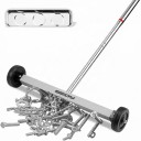Magnetischer Nagel- und Schraubensammler 42,5 cm mit Rädern Teleskopischer Griff 39 bis 98 cm Edelstahl Magnetische Schale Für die Werkstatt 1