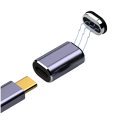 Magnetischer USB-C-Adapter zum schnellen Aufladen, 100 W, 20 V, 5 A, USB 4.0, 40 Gbit/s, Datenübertragung, 8 K bei 60 Hz, Adapter Typ-C, Synchronisierung, Aufladen kompatibler Geräte 2