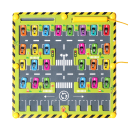 Magnetisches Spiel mit Autos  Holzspiel für Kinder mit einem Magnetstift Set mit Spielkarten und Autos Lustiges Logikspiel für Kinder 1