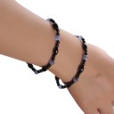 Magnetisk armbånd blåt katteøje 3
