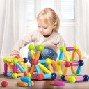 Magnetisk byggsats med låda 33 st 2