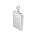 Magnetisk powerbank 10 000 mAh 22,5 W Indbygget USB-C kabel og digital skærm USB-A og USB-C udgange Til rejser og mobil 1