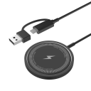 Magnetisk stativ til trådløs opladning 30W hurtigoplader USB C PD indgang med kabel og adapter USB A–USB C mobiltelefon QC 3.0 kompatibilitet 7
