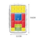Magnetiskt skjutpussel 20 x 12 cm Logikspel med siffror och bilder Pedagogisk hjärnteaser för barn och vuxna Minnes- och tanketräning 2