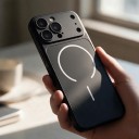 Magnetyczny pokrowiec na iPhone 18 Pro Max kompatybilny z MagSafe Precyzyjne wyrównanie Matowe szkło nano Bezprzewodowe ładowanie 4