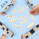 Mahjong Israélien Standard Jeu de Société Traditionnel Ensemble Complet de Pions Jeu de Logique Oriental pour Plusieurs Joueurs Divertissement 2