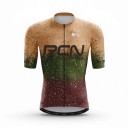 Maillot de cyclisme pour homme à manches courtes avec zip sur toute la longueur Matériau élastique 80 % polyester et 20 % spandex 4