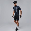 Maillot de cyclisme pour homme à manches courtes avec zip sur toute la longueur 4