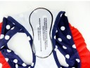 Maillots de bain pour filles à pois - Bleu foncé 6