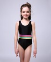 Maillots de bain pour filles à rayures J2492 8