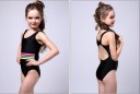 Maillots de bain pour filles à rayures J2492 9