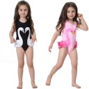 Maillots de bain pour filles + Bonnet de bain avec imprimé d'oiseaux aquatiques J2491 1