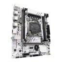 Mainboard 216 x 190 mm X99 mit LGA 2011-3 Sockel für Intel Xeon E5 V3 und V4 mit 4 DDR4-Slots bis zu 128 GB und M.2 NVMe weiß ohne Prozessor 1