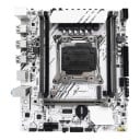 Mainboard 216 x 190 mm X99 mit LGA 2011-3 Sockel für Intel Xeon E5 V3 und V4 mit 4 DDR4-Slots bis zu 128 GB und M.2 NVMe weiß ohne Prozessor 2