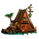 Maison forestière 21 x 24 x 21 cm 1486 pièces LED maison lumineuse Blocs de construction micro Kit pour enfants et adultes Modèle créatif naturel 2