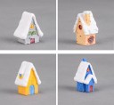Maisons de Noël décoratives 4 pcs 2